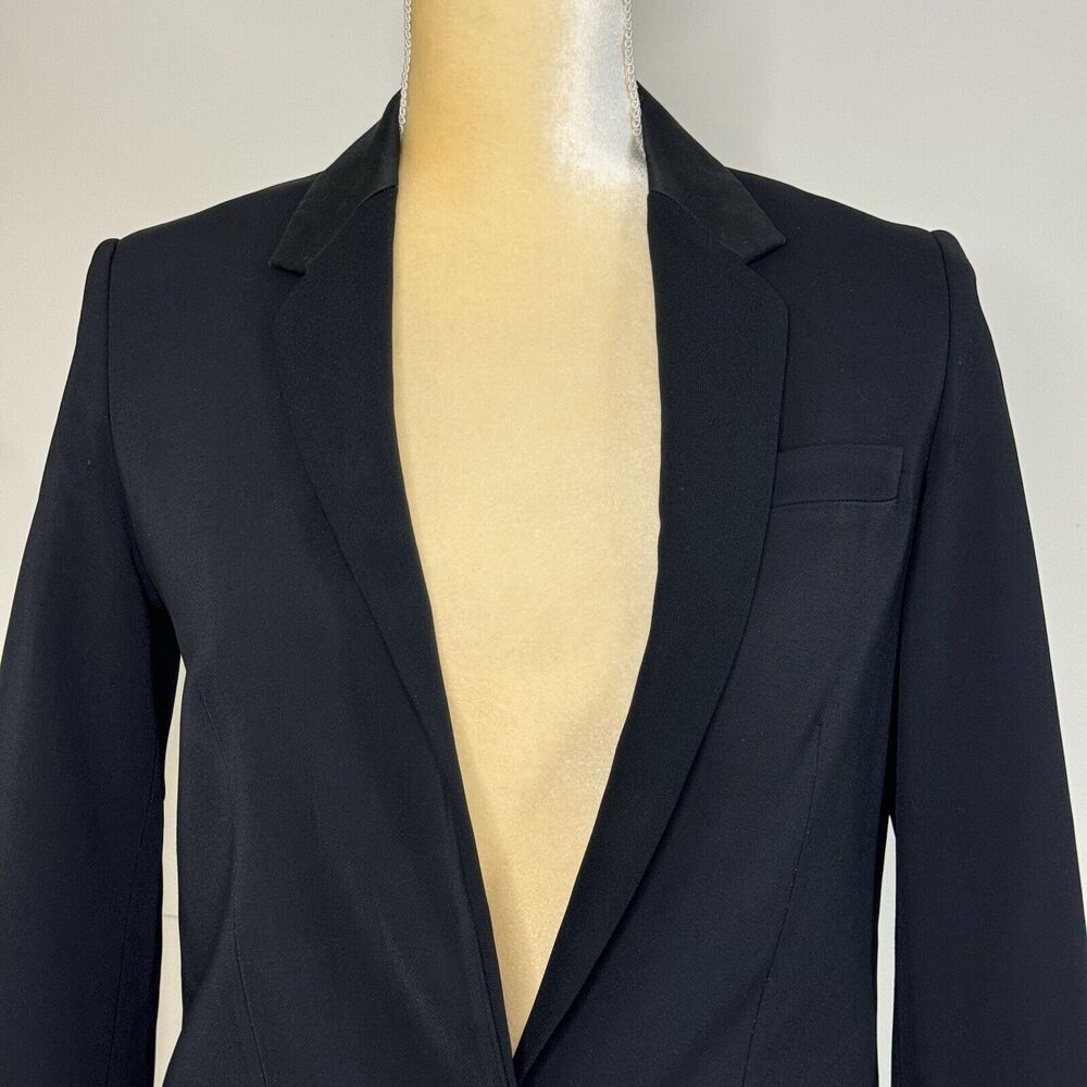 Rag & Bone Single Button Viscose Blazer Size 0 Bl… - image 3